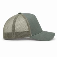 Premium A Frame HEMP TRUCKER CAP thumbnail 9 army right