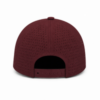 Breezy Lightweight Ventilated Nylon Cap with PVC Closure thumbnail 12 burgundy back