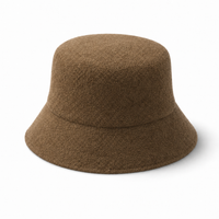 Terry Towelling Flex Bucket Hat thumbnail 30 coffee angle