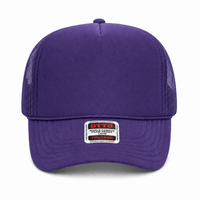 Ottocap 39165 High Crown Foam trucker with rope thumbnail 21 purple front