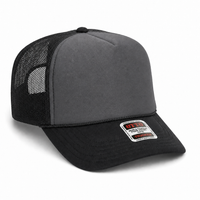 Ottocap 39165 High Crown Foam trucker with rope thumbnail 108 black gray black angle