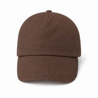 A Frame Dad Hat Unstructured thumbnail 9 brown front