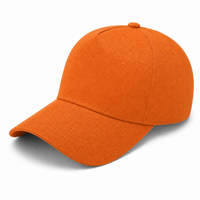A Frame Flex Cap with Adjustable Snapback and Premium Cotton thumbnail 52 orange angle