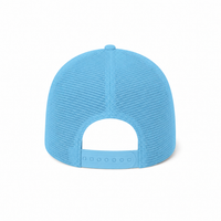 Rapper Flex High Crown Trucker Cap with Mesh Panels thumbnail 154 sky blue back