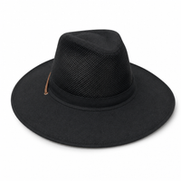 Collapsible Wide Brim Cotton Twill & Soft Mesh Hat thumbnail 6