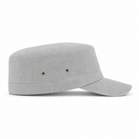 Premium Hemp Military Cap thumbnail 18 silver right