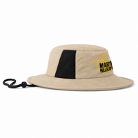 Microfibre Wide Brim Surf Hat with Mesh Ventilation thumbnail 28 khakhi black right