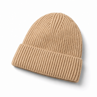 Premium Merino Wool Beanie with Cuff – Soft & Warm Knit Hat thumbnail 14 stone angle