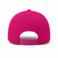 A Frame Flex Cap with Adjustable Snapback and Premium Cotton thumbnail 5 hot pink back