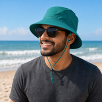 Flex Premium Surf Hat With Break-Away Strap thumbnail 14 teal moodboard