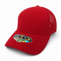 GTO 112 Trucker Hat with Ventilated Comfort and Adjustable Fit thumbnail 111 cardinal red angle