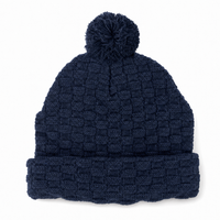Pom Pom Beanie thumbnail 23 navy front