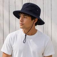 Surf Hat with Break-Away Strap in Wide Brim Design thumbnail 39 navy moodboard