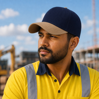 A Frame Flex Cap with Adjustable Snapback and Premium Cotton thumbnail 200 navy khakhi moodboard