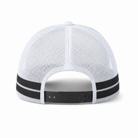 Flex Stripe A Frame High Profile Trucker Cap thumbnail 70 white black back