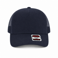 Ottocap 32285 A-Frame 5-Panel Mesh Back Trucker Hat thumbnail 26 navy front