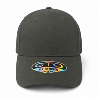 GTO 112 Trucker Hat with Ventilated Comfort and Adjustable Fit thumbnail 163 charcoal front