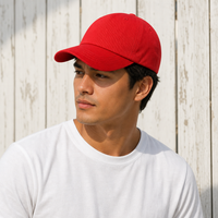 A Frame Dad Hat Unstructured thumbnail 105 red moodboard