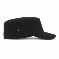 Premium Hemp Military Cap thumbnail 39 black right