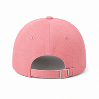 A Frame Dad Hat Unstructured thumbnail 5 pink back
