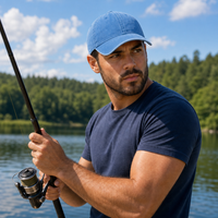 Flex Enzyme Washed Adjustable Baseball Cap thumbnail 58 blue moodboard
