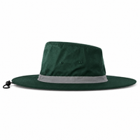 Hi Vis Reflector Safety Hat thumbnail 39 bottle green right