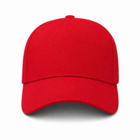 A Frame Flex Cap with Adjustable Snapback and Premium Cotton thumbnail 95 red front