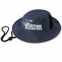 Microfibre Wide Brim Surf Hat with Mesh Ventilation thumbnail 22 dark navy angle