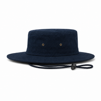 Brushed Heavy Cotton Wide Brim Hat with Adjustable Chin Strap thumbnail 44