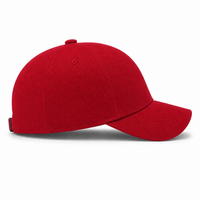 A Frame Flex Cap with Adjustable Snapback and Premium Cotton thumbnail 205 crimson right