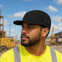 Flex R165 Premium Cotton 5-Panel Adjustable Cap thumbnail 7 black moodboard