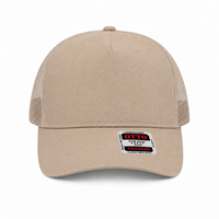 Ottocap 32285 A-Frame 5-Panel Mesh Back Trucker Hat thumbnail 74 khaki front