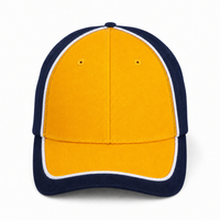 Arena Two Tone Structured Snapback Cap thumbnail 46 navy.white.gold front