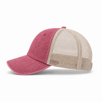 Flex Enzyme Trucker Cap with Metal Buckle Strap thumbnail 59 wine left
