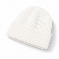 Premium Lambswool Flex Beanie with Cuff – Ultra Soft & Warm thumbnail 43 white angle
