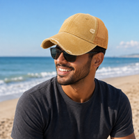 GTO Enzyme Washed Destroyed Trucker Cap with Mesh Back thumbnail 41 gold moodboard