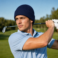 Premium Merino Wool Beanie with Cuff – Soft & Warm Knit Hat thumbnail 135 navy moodboard