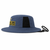 Microfibre Wide Brim Surf Hat with Mesh Ventilation thumbnail 11 navy left