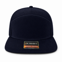R168 Trucker Hat with Breathable Mesh and Adjustable Fit thumbnail 35 navy front