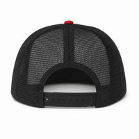 Urban Flex Twill Flat Peak Trucker Cap with Adjustable Snapback thumbnail 40 red/black back