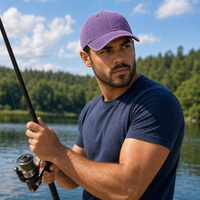 Flex Enzyme Washed Adjustable Baseball Cap thumbnail 7 purple moodboard