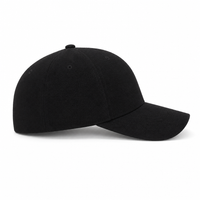 Cool & Dry Mini Piqué Mid Pro Cap with Comfort Stretch Sweatband thumbnail 3 solid black right