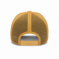 GTO Enzyme Washed Destroyed Trucker Cap with Mesh Back thumbnail 38 gold back