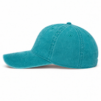 Flex Enzyme Washed Adjustable Baseball Cap thumbnail 69 teal darker left