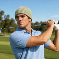 Premium Merino Wool Beanie with Cuff – Soft & Warm Knit Hat thumbnail 146 lime mint moodboard