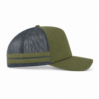 Flex Stripe A Frame High Profile Trucker Cap thumbnail 78 loden right