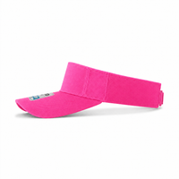 Pro Golf Visor with Adjustable Velcro Strap and Mesh Ventilation thumbnail 10 hot pink left