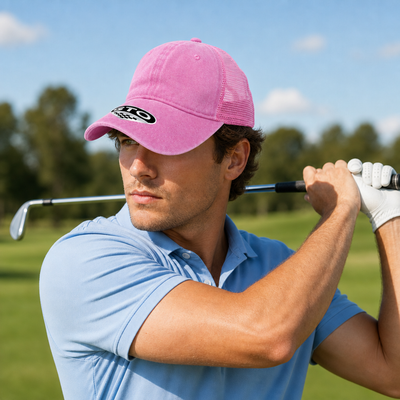 GTO Enzyme Washed Trucker Cap with Adjustable Mesh Back