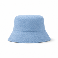 Terry Towelling Flex Bucket Hat thumbnail 2 sky blue front