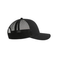 Bryce Recycled Trucker Cap in Eco-Friendly Polyester thumbnail 9 bryce recycled trucker - madhats.com.au
